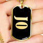 Jo v02 - 18k Gold Finished Luxury Dog Tag Necklace