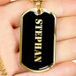 Stephan v2 - 18k Gold Finished Luxury Dog Tag Necklace