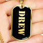 Drew v2 - 18k Gold Finished Luxury Dog Tag Necklace