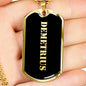 Demetrius v2 - 18k Gold Finished Luxury Dog Tag Necklace