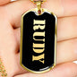 Rudy v2 - 18k Gold Finished Luxury Dog Tag Necklace