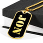 Jon v2 - 18k Gold Finished Luxury Dog Tag Necklace