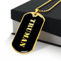 Truman v2 - 18k Gold Finished Luxury Dog Tag Necklace