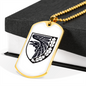 93rd Mechanized Brigade (Ukraine) v2 - 18k Gold Finished Luxury Dog Tag Necklace