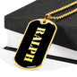 Ralph v2 - 18k Gold Finished Luxury Dog Tag Necklace