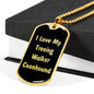 Love My Treeing Walker Coonhound v5 - 18k Gold Finished Luxury Dog Tag Necklace