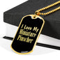 Love My Miniature Pinscher v2 - 18k Gold Finished Luxury Dog Tag Necklace