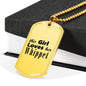 Whippet - 18k Gold Finished Luxury Dog Tag Necklace