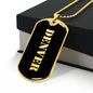 Denver v2 - 18k Gold Finished Luxury Dog Tag Necklace