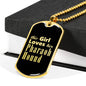 Pharaoh Hound v2 - 18k Gold Finished Luxury Dog Tag Necklace