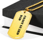 Coast Guard Dad - 18k Gold Finished Luxury Dog Tag Necklace