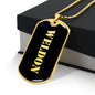 Weldon v2 - 18k Gold Finished Luxury Dog Tag Necklace