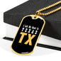 Heart In Texas - 18k Gold Finished Luxury Dog Tag Necklace