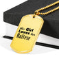 Maltese - 18k Gold Finished Luxury Dog Tag Necklace