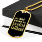 Swedish Vallhund v2 - 18k Gold Finished Luxury Dog Tag Necklace