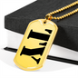 Ty - 18k Gold Finished Luxury Dog Tag Necklace