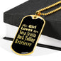 Nova Scotia Duck Tolling Retriever v2 - 18k Gold Finished Luxury Dog Tag Necklace