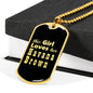 Havana Brown v2 - 18k Gold Finished Luxury Dog Tag Necklace