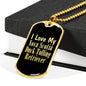 Love My Nova Scotia Duck Tolling Retriever v2 - 18k Gold Finished Luxury Dog Tag Necklace