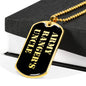 Army Ranger's Uncle v2 - 18k Gold Finished Luxury Dog Tag Necklace