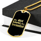 Newfoundland v2 - 18k Gold Finished Luxury Dog Tag Necklace