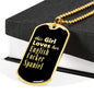 English Cocker Spaniel v2 - 18k Gold Finished Luxury Dog Tag Necklace