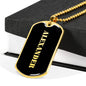 Alexander v2 - 18k Gold Finished Luxury Dog Tag Necklace