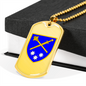 Operational Command East (Ukraine) - 18k Gold Finished Luxury Dog Tag Necklace