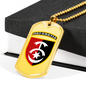 30th Mechanized Brigade (Ukraine) - 18k Gold Finished Luxury Dog Tag Necklace