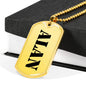 Alan - 18k Gold Finished Luxury Dog Tag Necklace