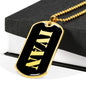 Ivan v2 - 18k Gold Finished Luxury Dog Tag Necklace