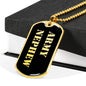 Army Nephew v2 - 18k Gold Finished Luxury Dog Tag Necklace