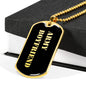 Army Boyfriend v2 - 18k Gold Finished Luxury Dog Tag Necklace