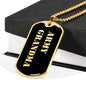 Army Grandma v2 - 18k Gold Finished Luxury Dog Tag Necklace