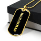 Mohammad v2 - 18k Gold Finished Luxury Dog Tag Necklace