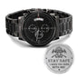 Stay Safe (Firefighter) - Black Chronograph Watch