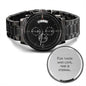 For Those Who Love Time Is Eternal - Black Chronograph Watch