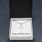 Happy Birthday James - Stainless Steel Ball Chain Cross Necklace