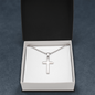 Stainless Steel Ball Chain Cross Necklace