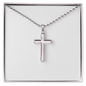Stainless Steel Ball Chain Cross Necklace
