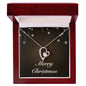 Merry Christmas v06 - Forever Love Necklace With Mahogany Style Luxury Box