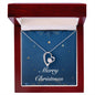 Merry Christmas v05 - Forever Love Necklace With Mahogany Style Luxury Box