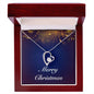 Merry Christmas v07 - Forever Love Necklace With Mahogany Style Luxury Box