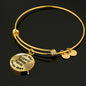 Portuguese Podengo Pequeno - 18k Gold Finished Bangle Bracelet