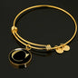 Initial C v2a - 18k Gold Finished Bangle Bracelet
