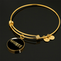 Monique v02 - 18k Gold Finished Bangle Bracelet