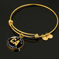 Heart In California - 18k Gold Finished Bangle Bracelet