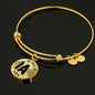 Heart In Iowa v01 - 18k Gold Finished Bangle Bracelet