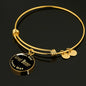 Great Dane - 18k Gold Finished Bangle Bracelet