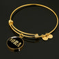 Nora v02 - 18k Gold Finished Bangle Bracelet
